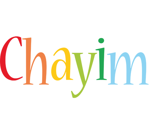 Chayim birthday logo