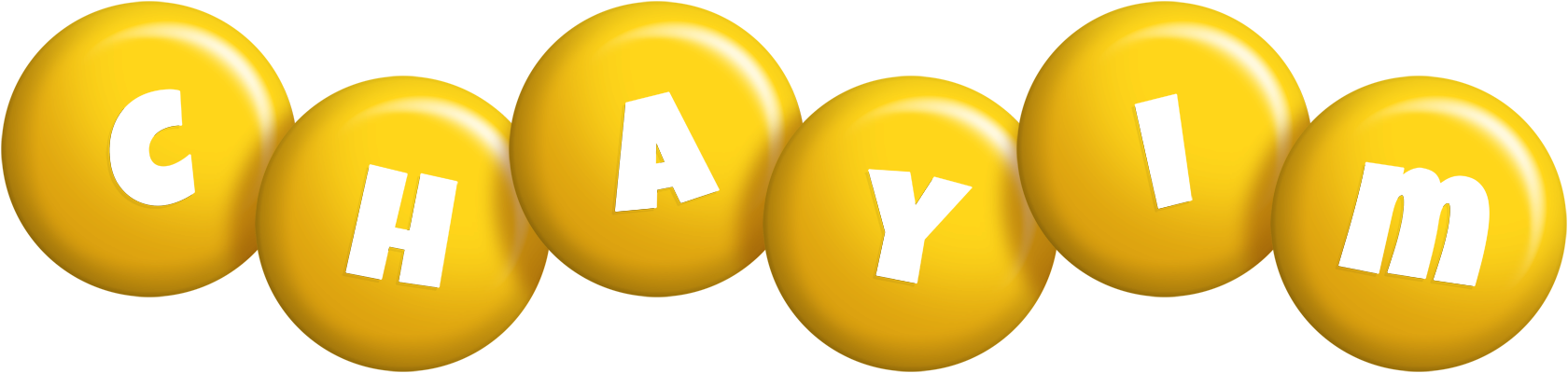 Chayim candy-yellow logo