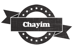 Chayim grunge logo