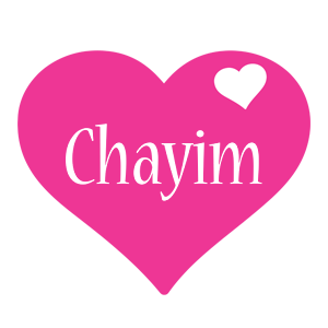 Chayim love-heart logo