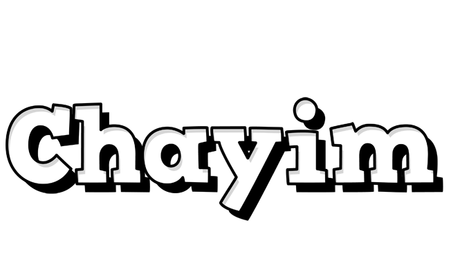 Chayim snowing logo
