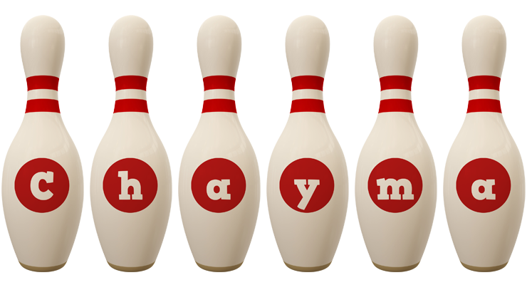 Chayma bowling-pin logo
