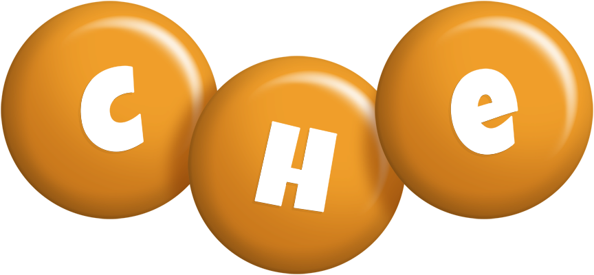 Che candy-orange logo