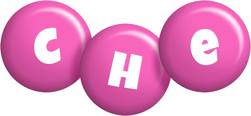 Che candy-pink logo