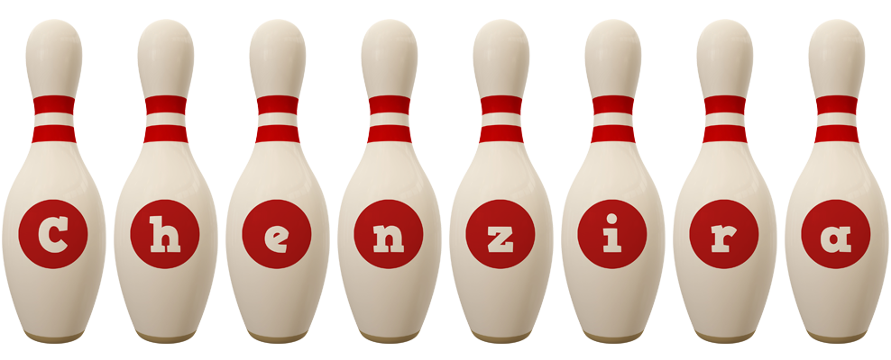 Chenzira bowling-pin logo