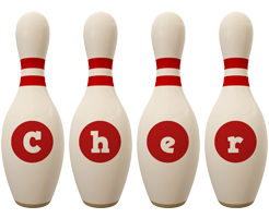 Cher bowling-pin logo