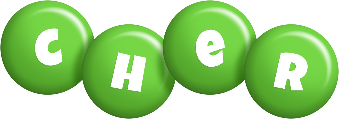 Cher candy-green logo