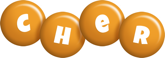 Cher candy-orange logo