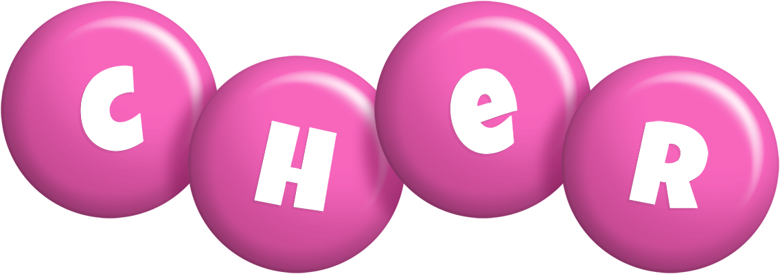 Cher candy-pink logo