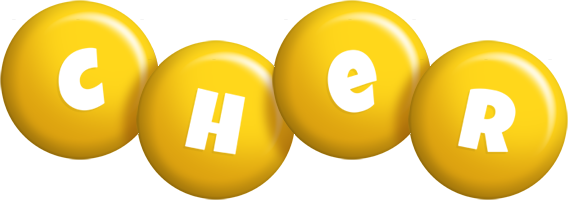 Cher candy-yellow logo