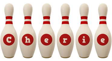 Cherie bowling-pin logo