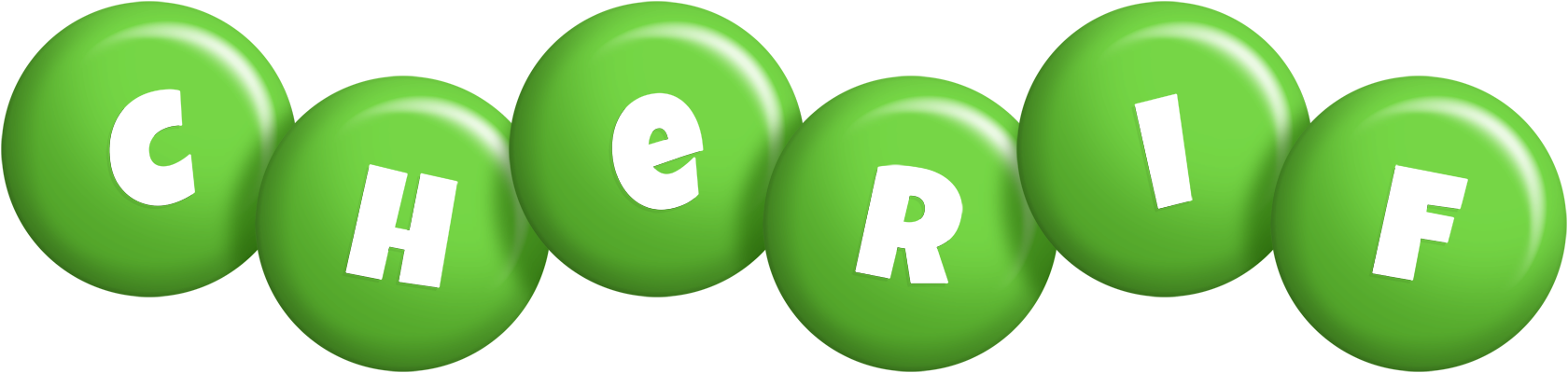 Cherif candy-green logo