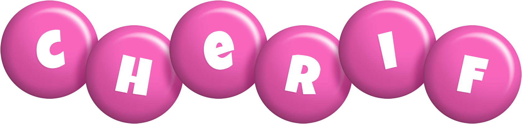 Cherif candy-pink logo