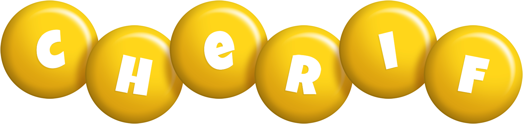 Cherif candy-yellow logo