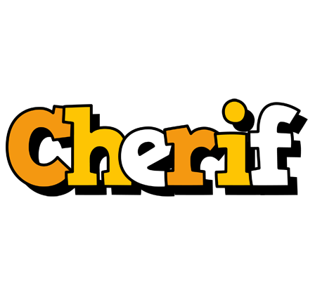 Cherif cartoon logo