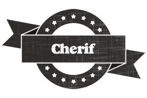 Cherif grunge logo