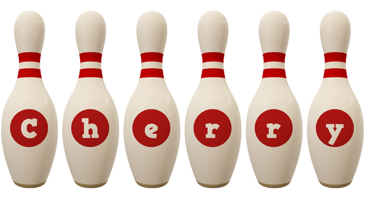 Cherry bowling-pin logo