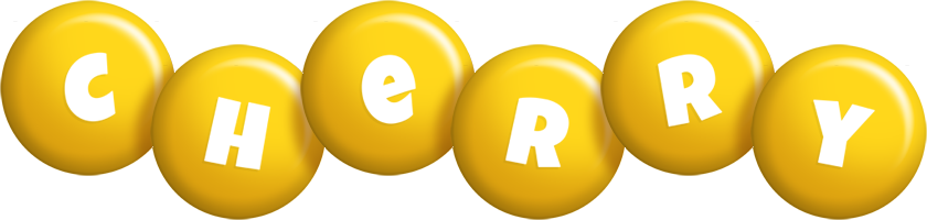 Cherry candy-yellow logo
