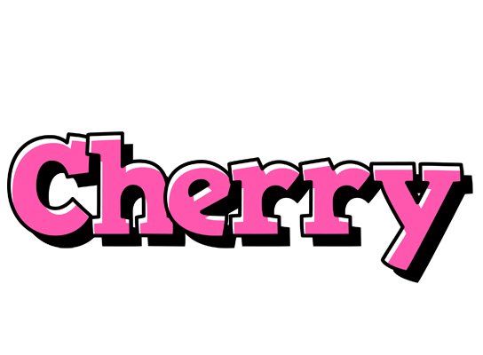 Cherry girlish logo