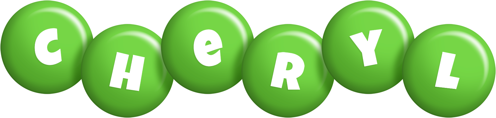 Cheryl candy-green logo