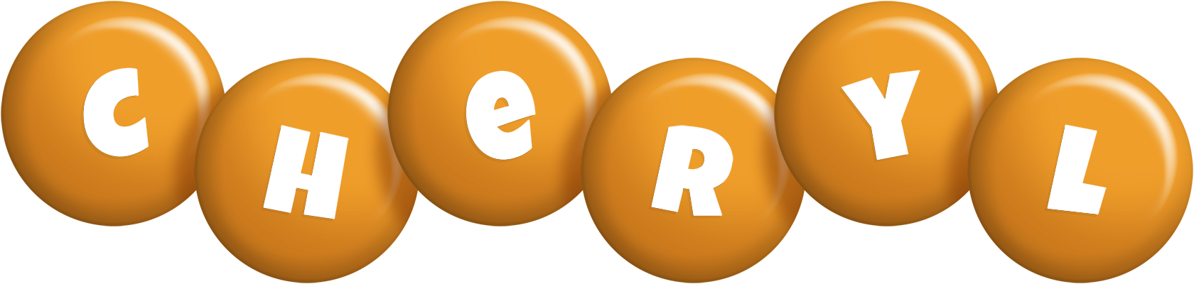 Cheryl candy-orange logo