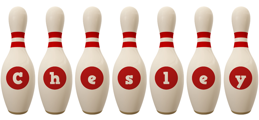 Chesley bowling-pin logo