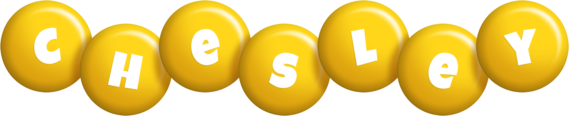 Chesley candy-yellow logo