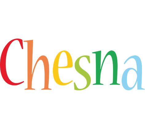 Chesna birthday logo