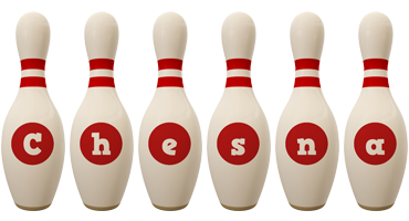 Chesna bowling-pin logo