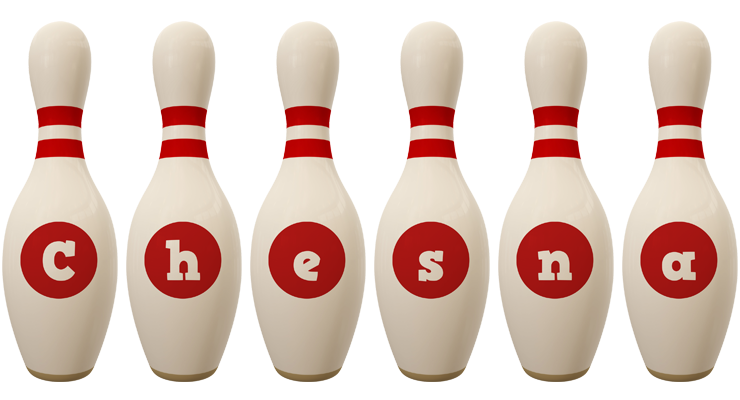 Chesna bowling-pin logo