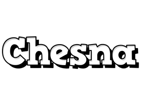 Chesna snowing logo