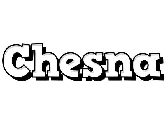 Chesna snowing logo