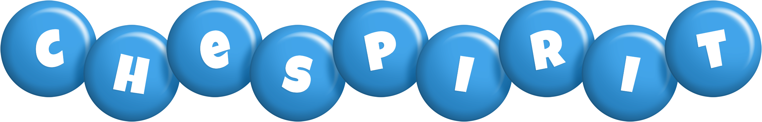 Chespirit candy-blue logo