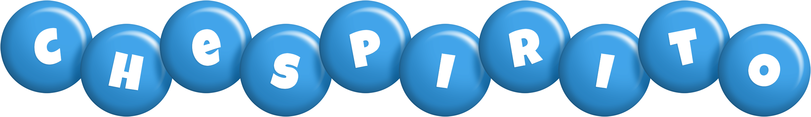 Chespirito candy-blue logo