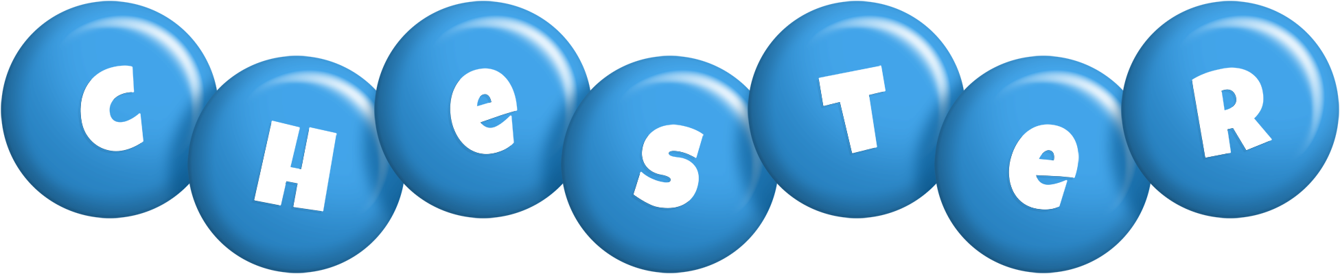 Chester candy-blue logo
