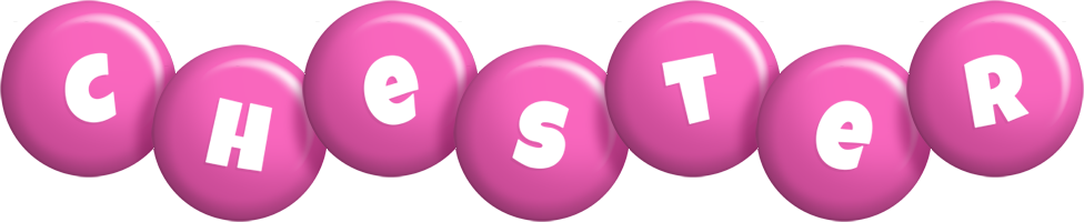 Chester candy-pink logo