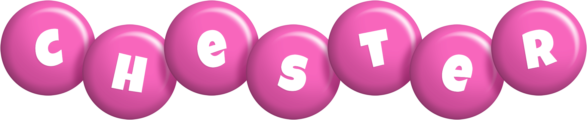 Chester candy-pink logo