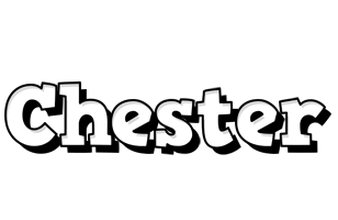 Chester snowing logo