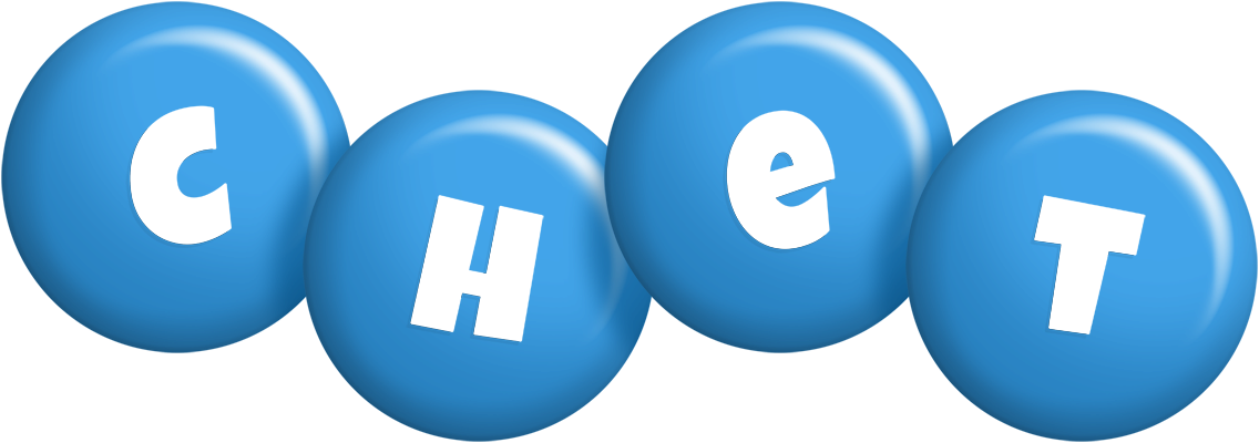 Chet candy-blue logo