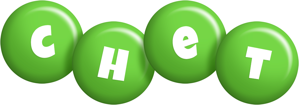 Chet candy-green logo