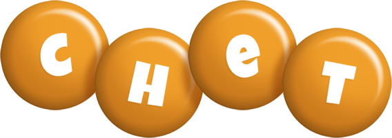 Chet candy-orange logo