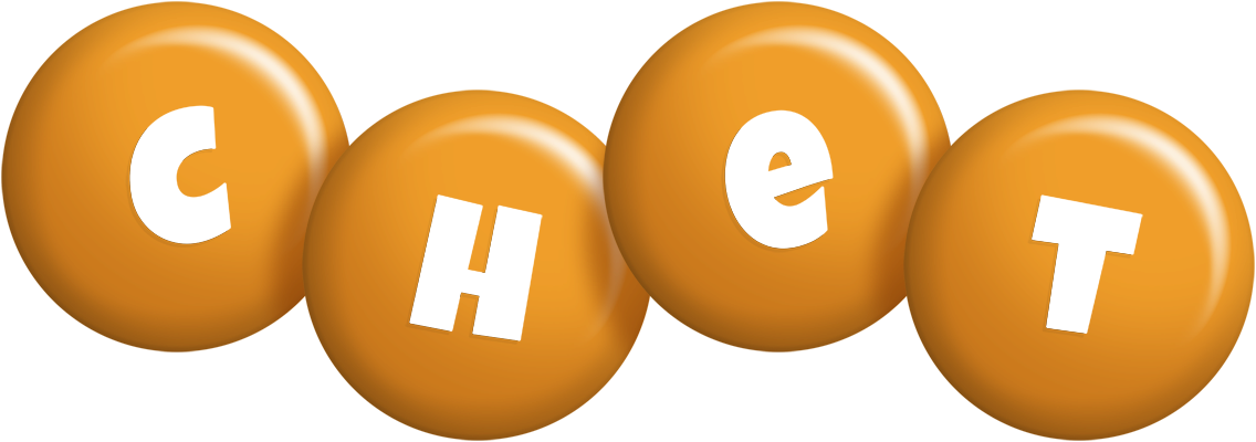 Chet candy-orange logo
