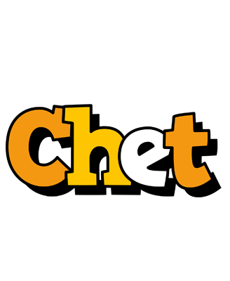 Chet cartoon logo