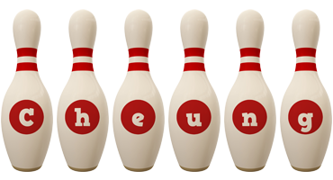 Cheung bowling-pin logo