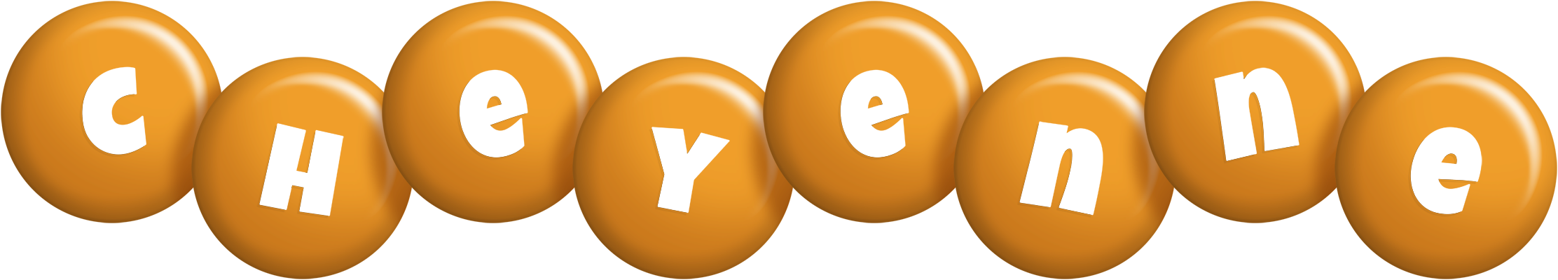 Cheyenne candy-orange logo