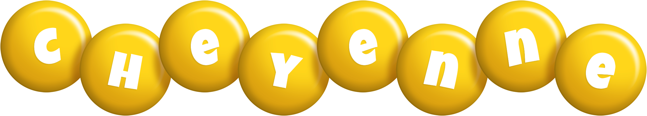 Cheyenne candy-yellow logo