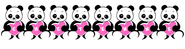 Cheyenne love-panda logo