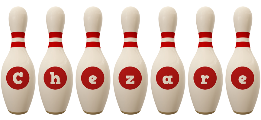 Chezare bowling-pin logo