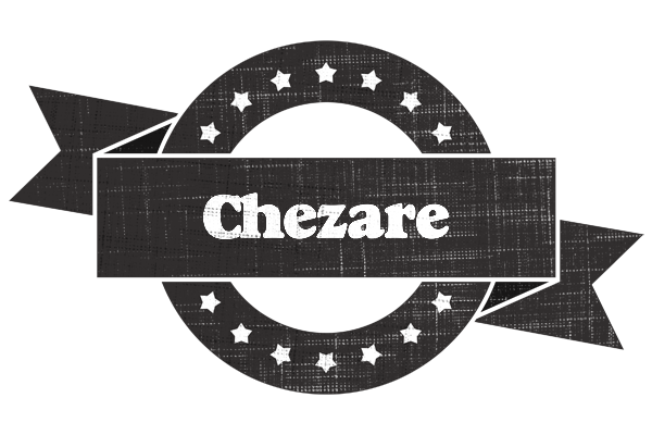 Chezare grunge logo