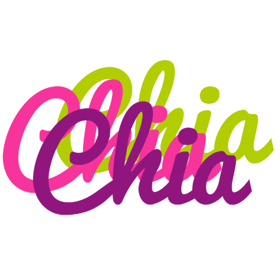 Chia flowers logo